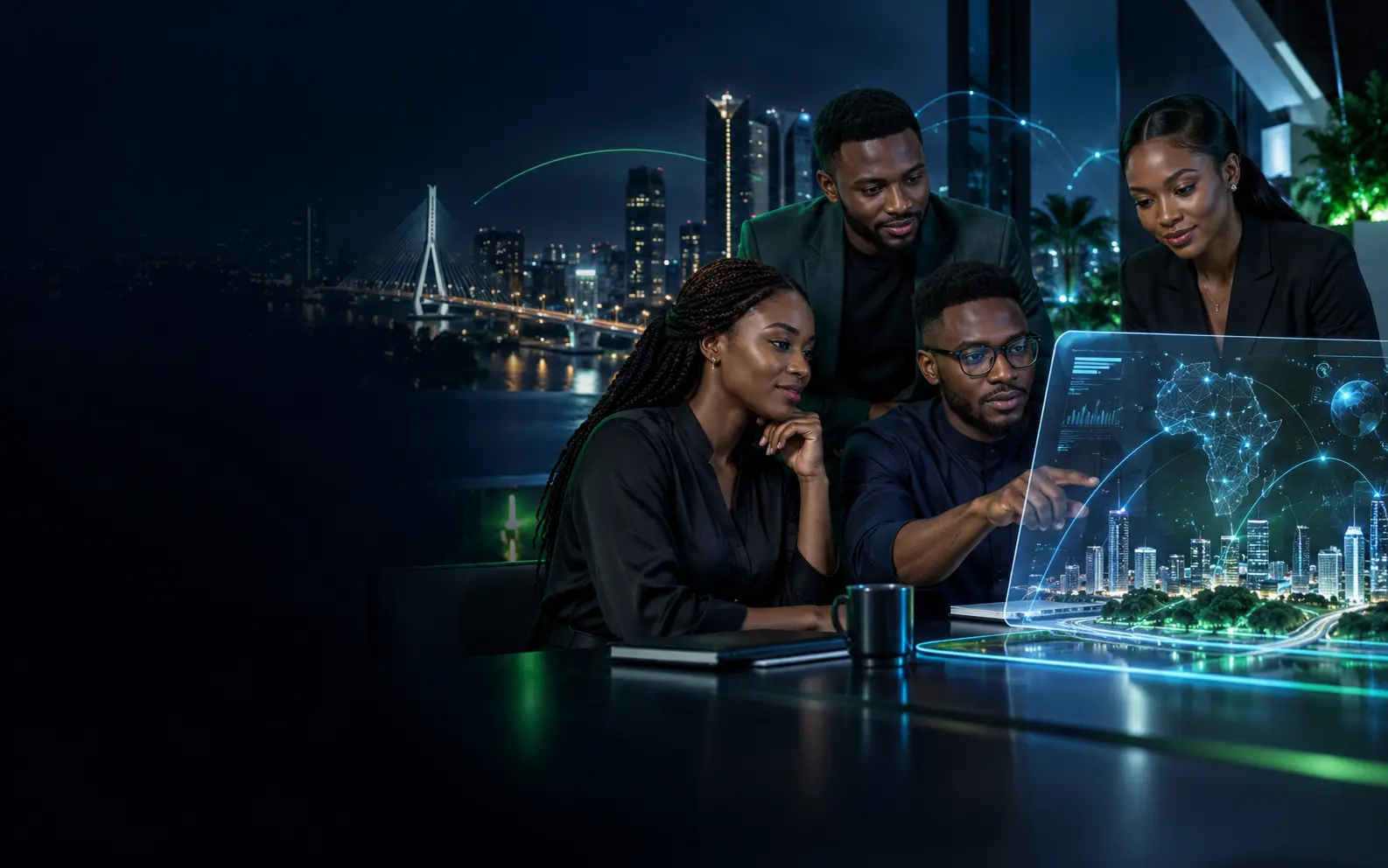 Nigerian technology professionals collaborating on digital infrastructure